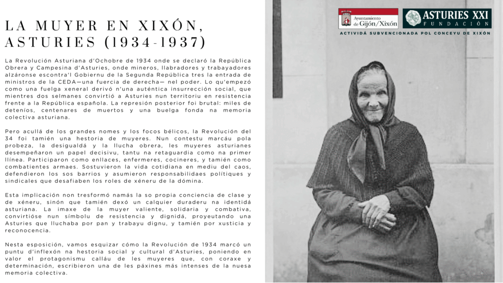 La muyer en Xixón, Asturies (1934-1937)